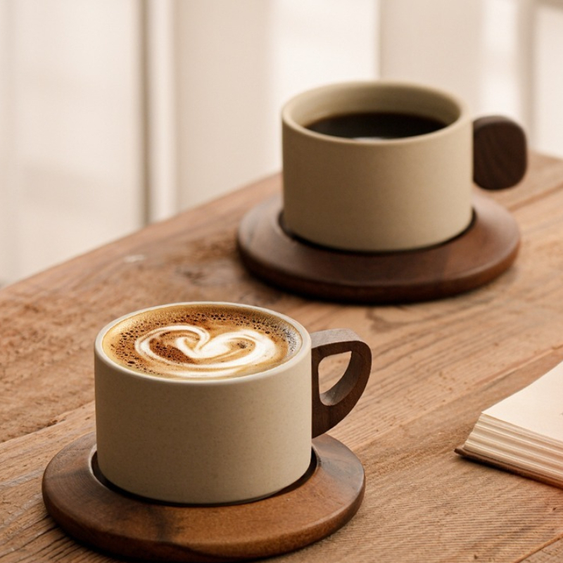 Coffee Tea Name - Ancient Style Clay Mug Flower Tea