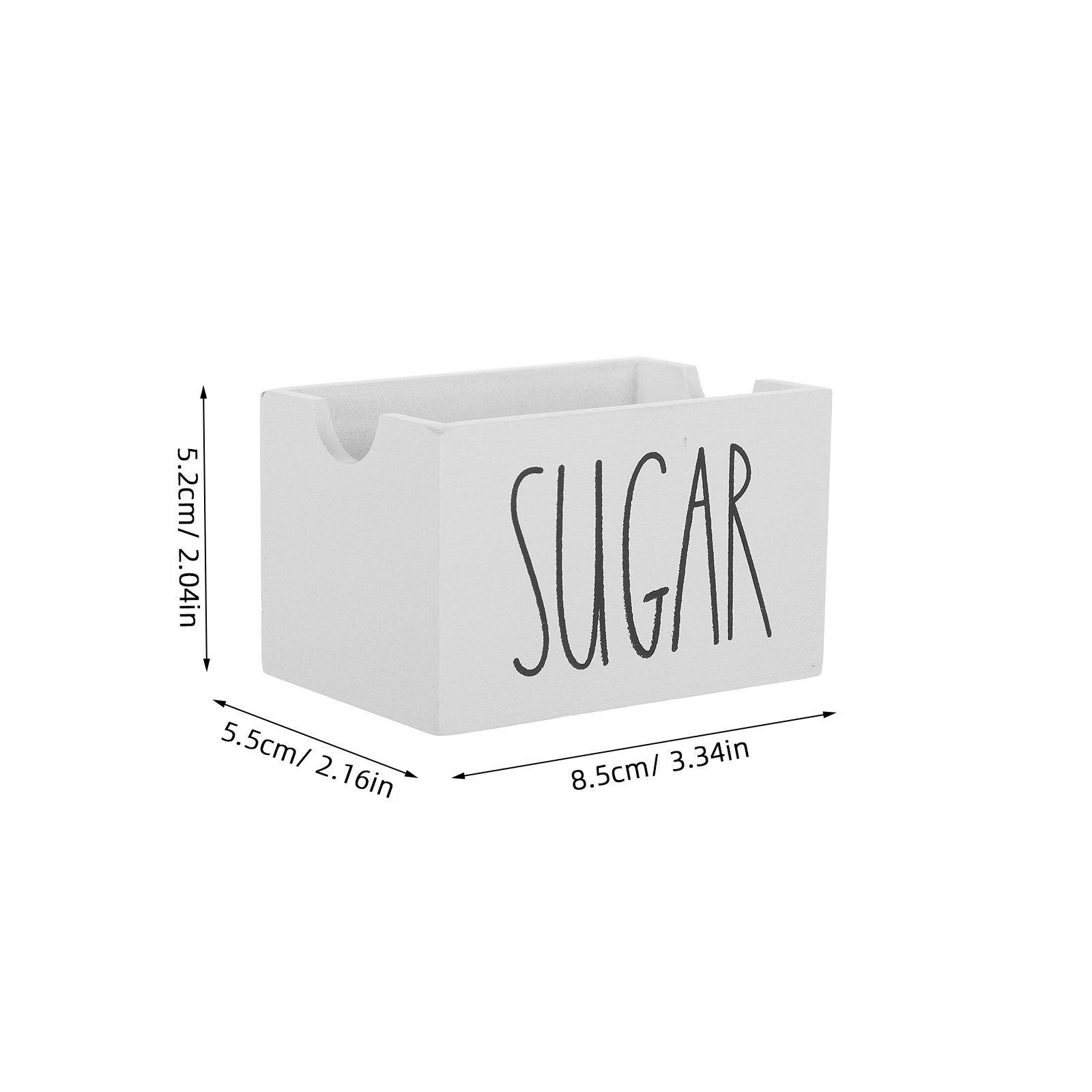 Wood Sugar Packet Holder Woode - Coffee Tea Sugar recension och pris