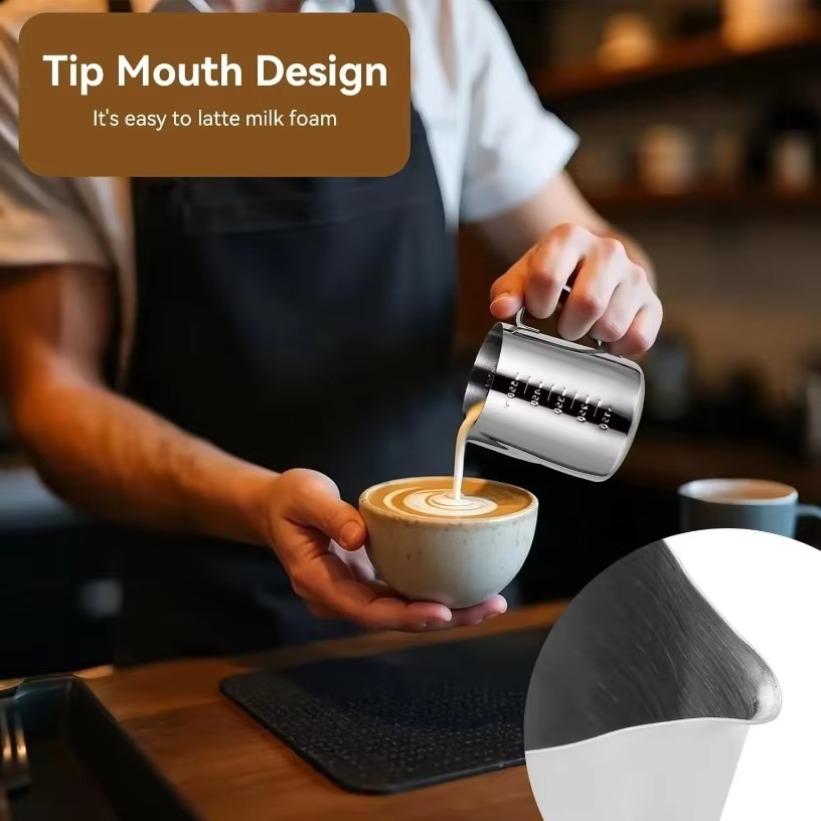 350ML Stainless Steel Coffee M - Barista Milk Jug recension och pris