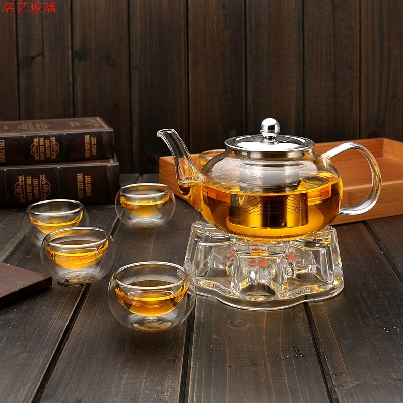 600/800ml Heat Resistant Glass - Coffee Tea And Sugar Set recension och pris