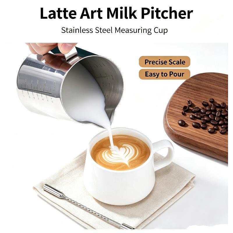 Stainless Steel Milk Frother J - Barista Milk Jug recension och pris
