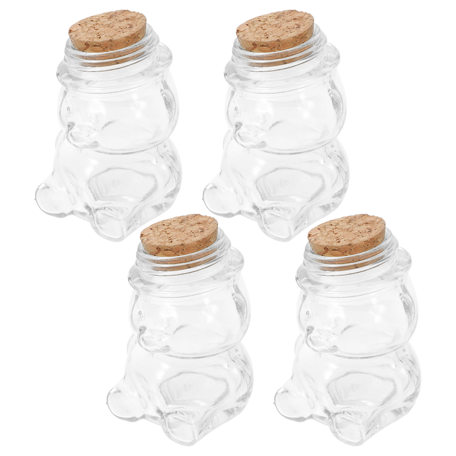 4Pcs Glass Candy Jar Set Trans - Coffee Tea And Sugar Set recension och pris