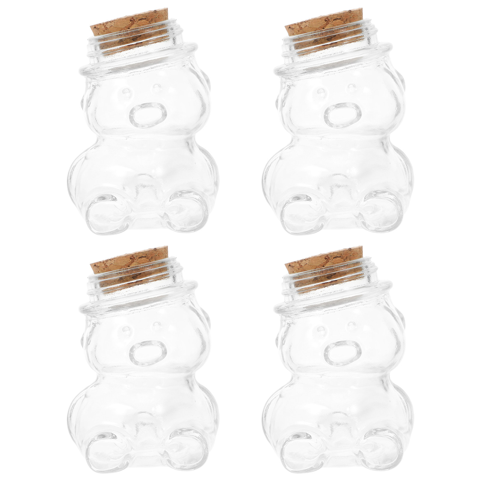 4Pcs Glass Candy Jar Set Trans - Coffee Tea And Sugar Set recension och pris