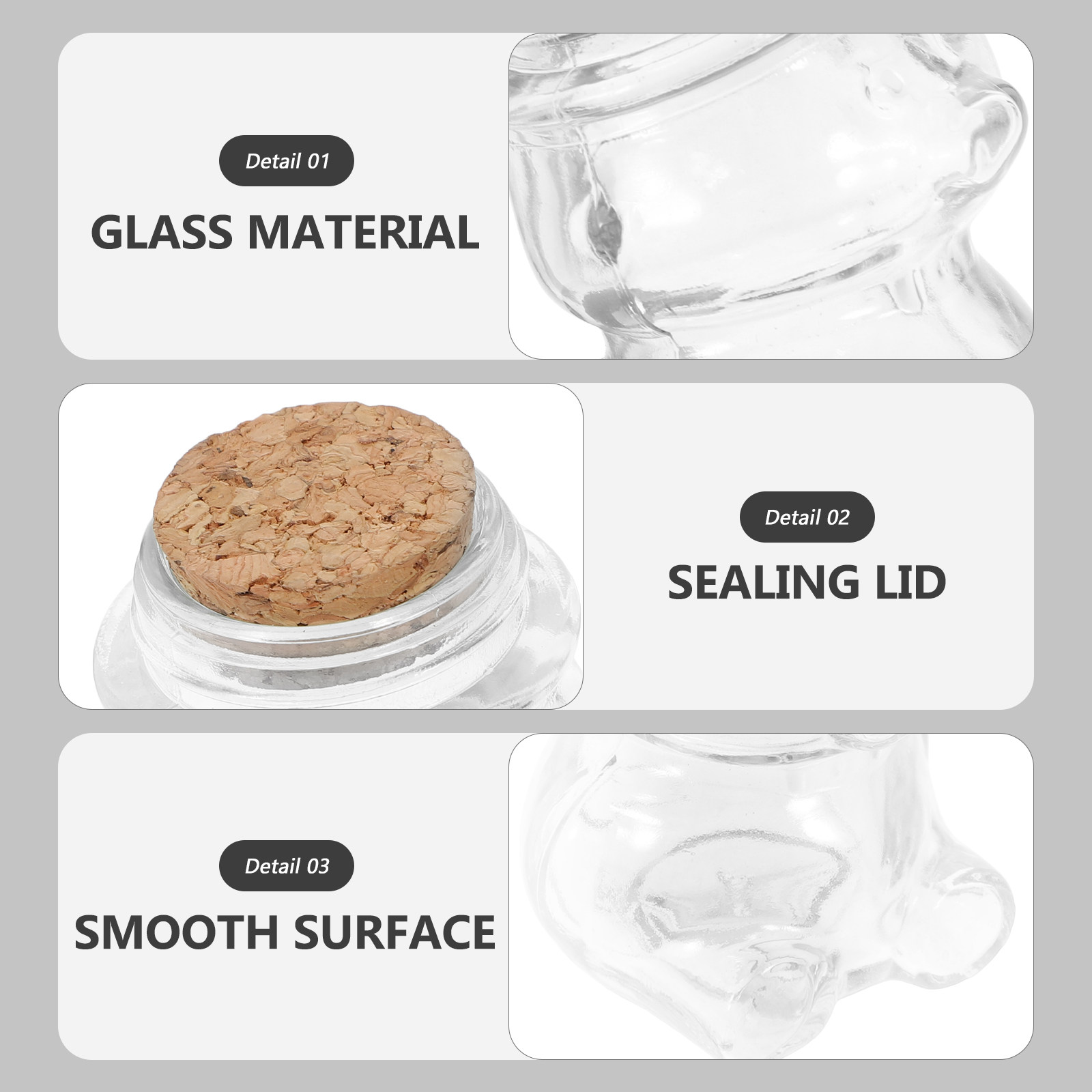 4Pcs Glass Candy Jar Set Trans - Coffee Tea And Sugar Set recension och pris