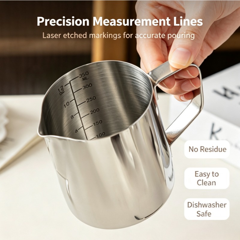 Milk Frothing Pitcher,Stainles - Barista Milk Jug recension och pris