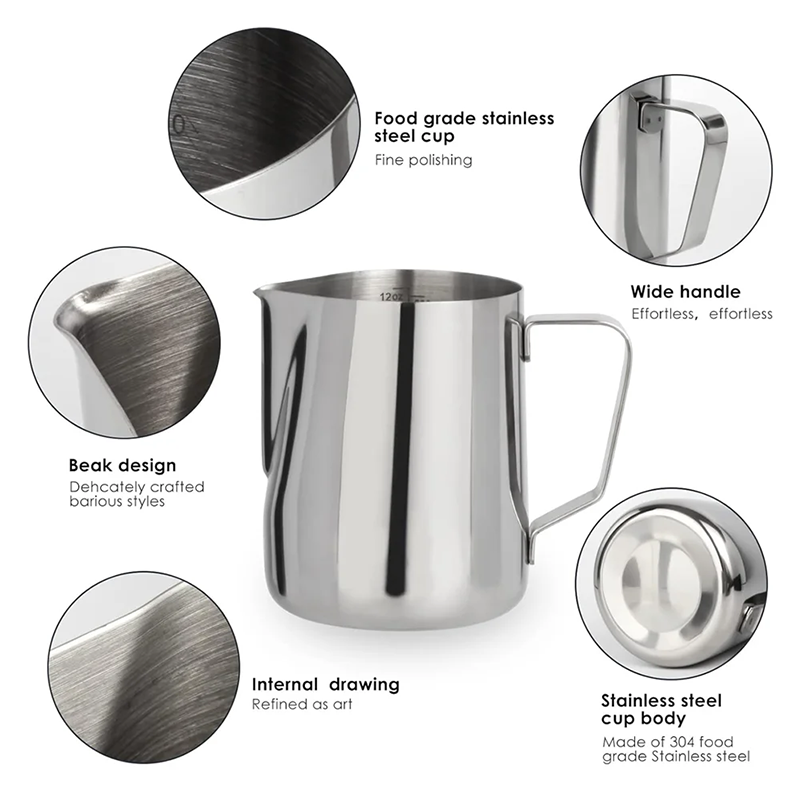 Milk Frothing Pitcher 350/600m - Barista Milk Jug recension och pris