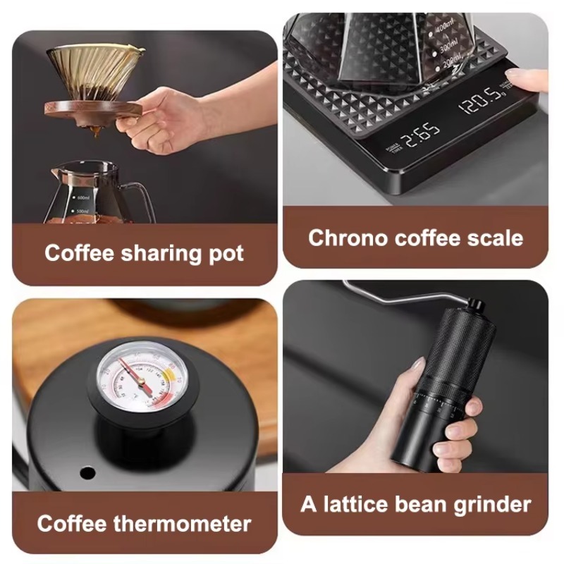 10pcs Travel Coffee Set Manual - Coffee Tea And Sugar Set recension och pris