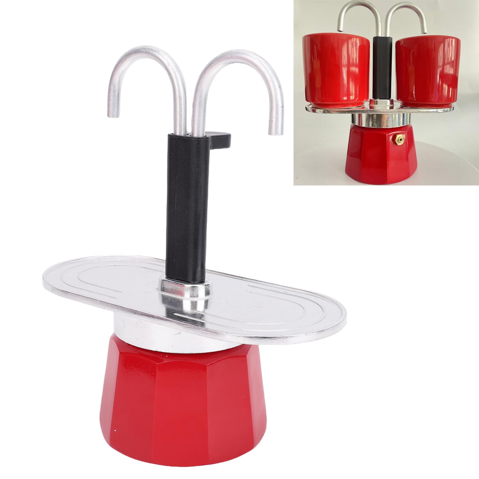 Double Cup Coffee Pot  2 Cups  - Moka Pot Stove recension och pris