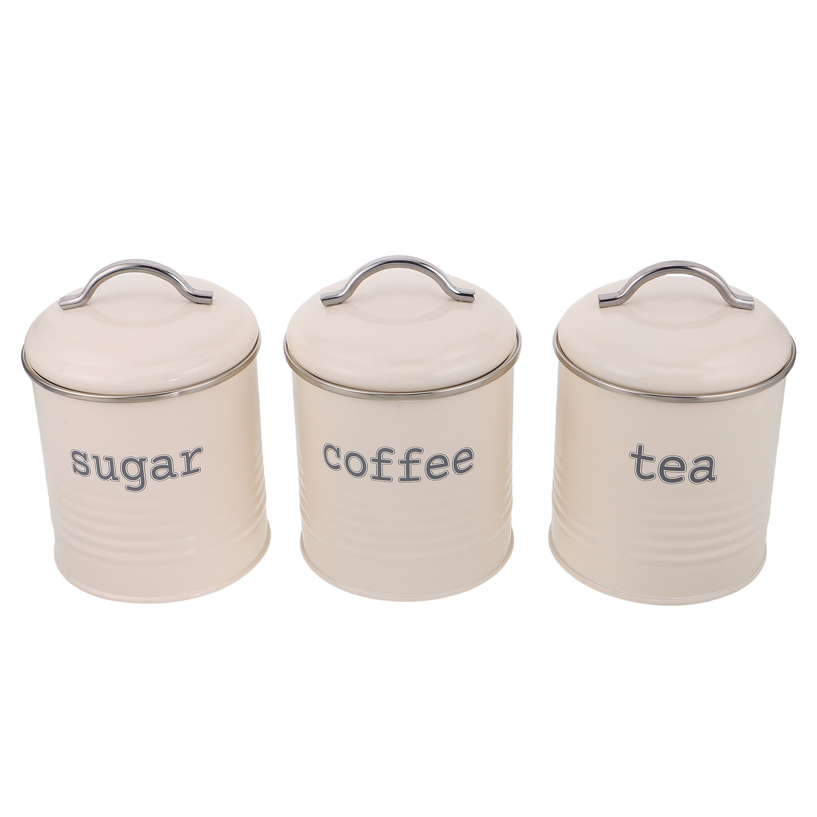 3Pcs Sealed Coffee Bean Contai - Coffee Tea And Sugar Set recension och pris