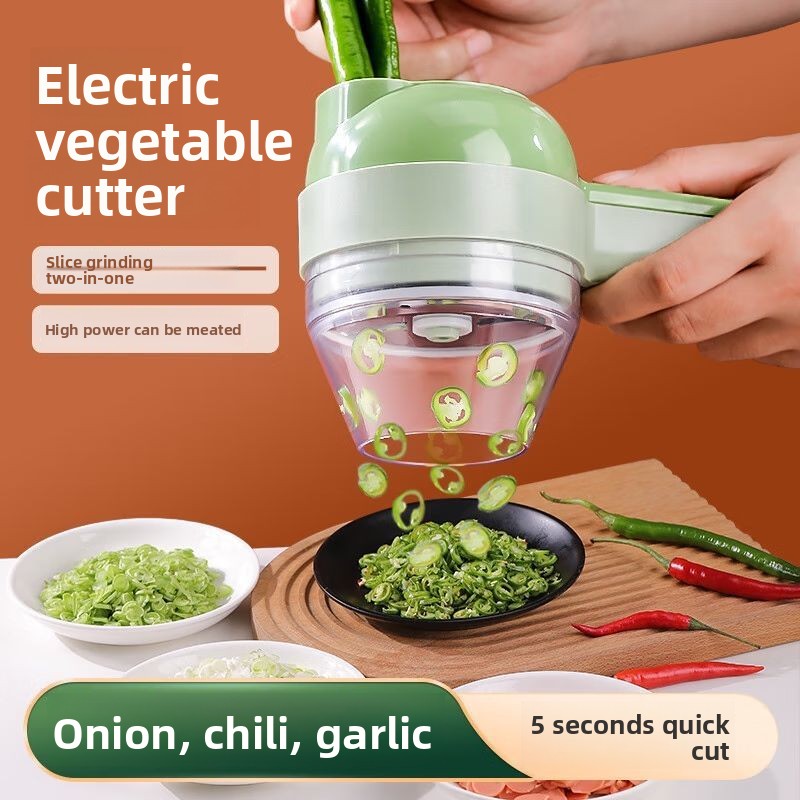 4In1 Electric Vegetable Cutter - Burr Hand Grinder recension och pris