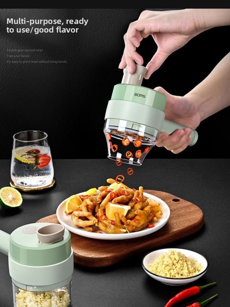 4In1 Electric Vegetable Cutter - Burr Hand Grinder recension och pris